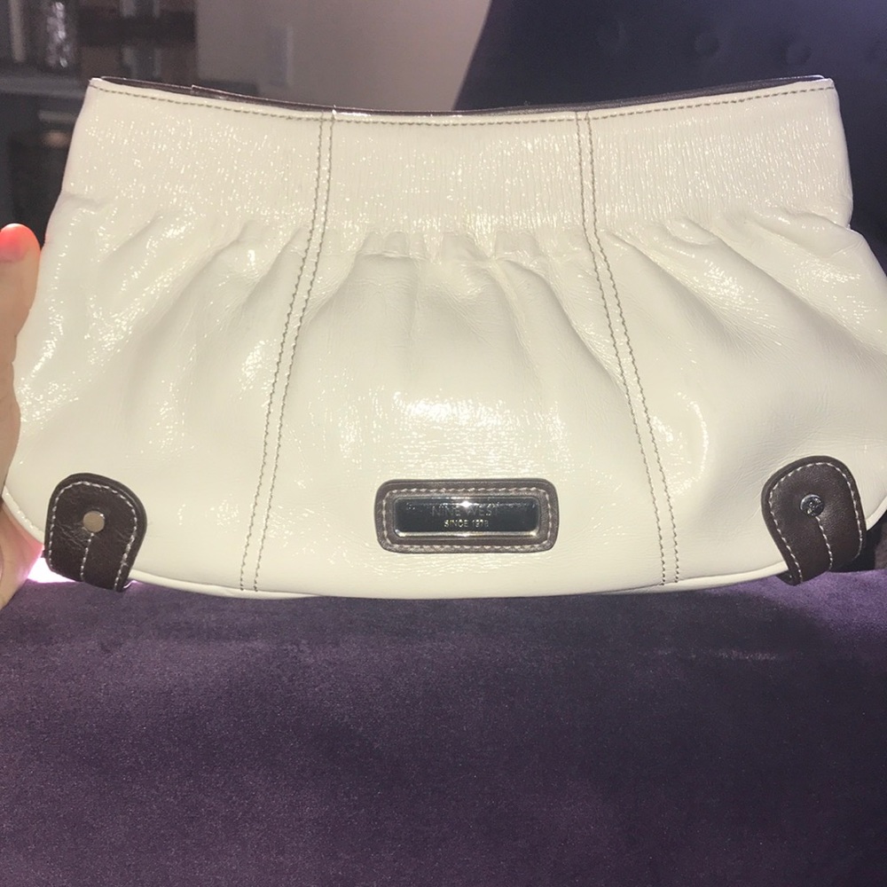 Cream Nine West clutch